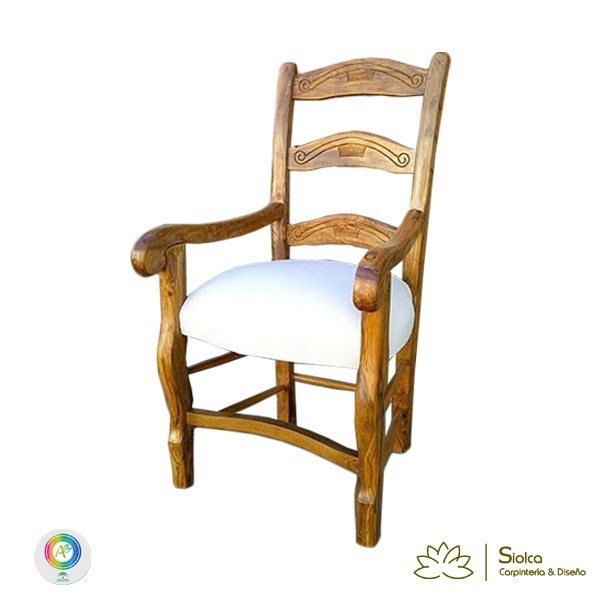 Sillón modelo Alameda asiento tapizado