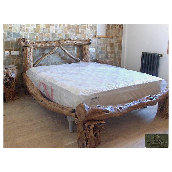 Encimera de baño en madera de olivo Cibeles - Muebles Siolca