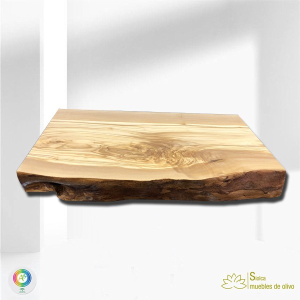Encimera de baño en madera de olivo Sísifo - Muebles Siolca