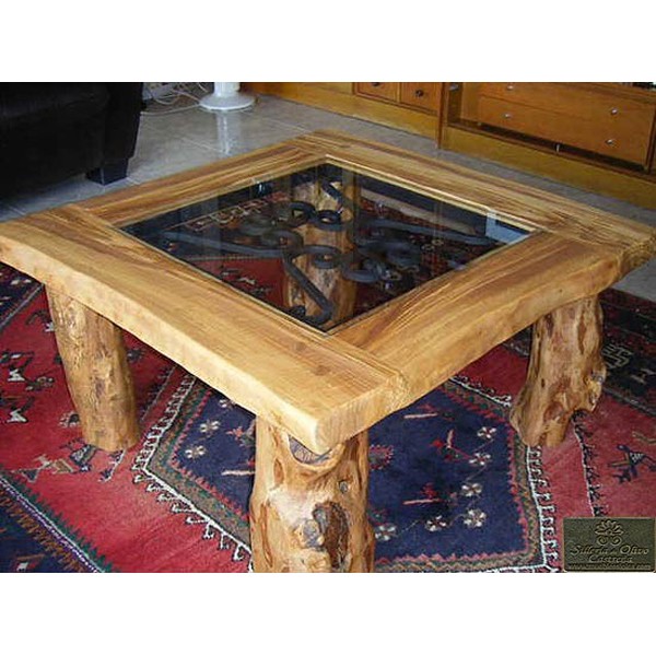 Mesa rústica con forja serie La Palma