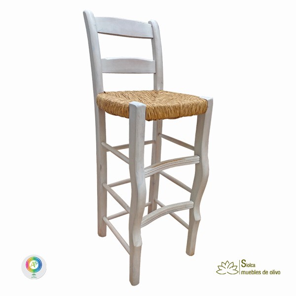 Taburete alto con respaldo Apolo
